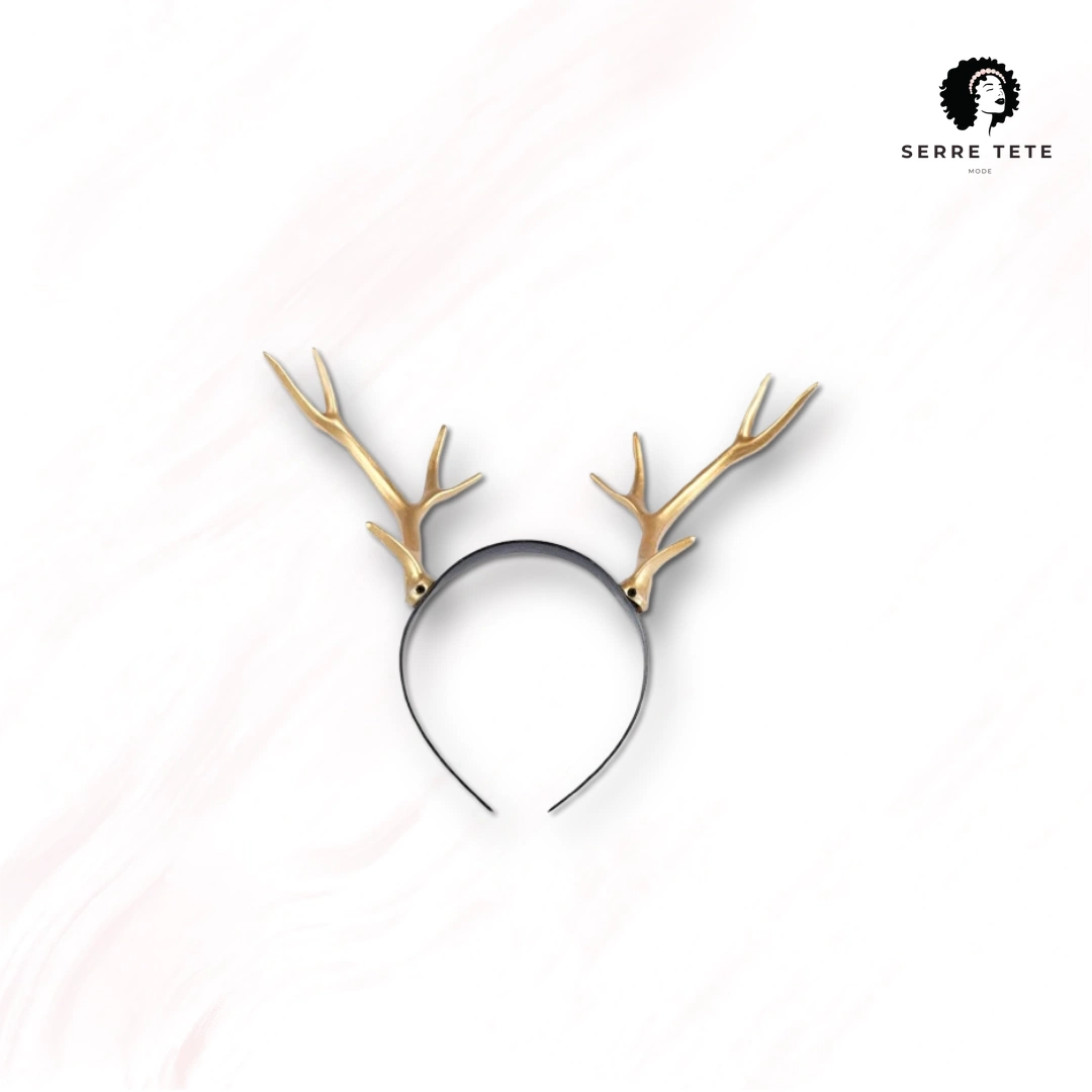 Serre Tête Renne Doré – Image 5