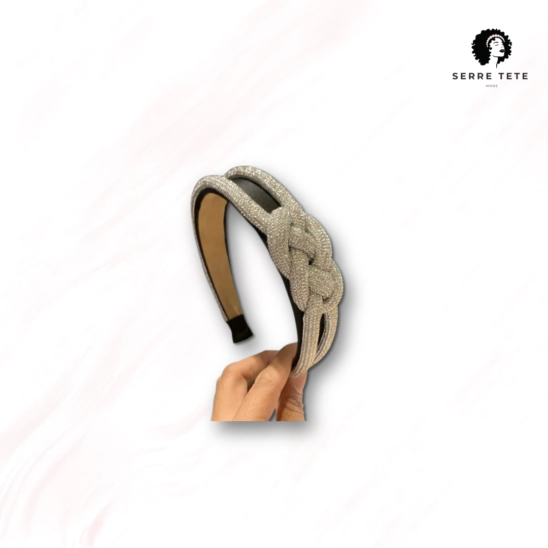 Serre Tête Tressé Strass – Image 8