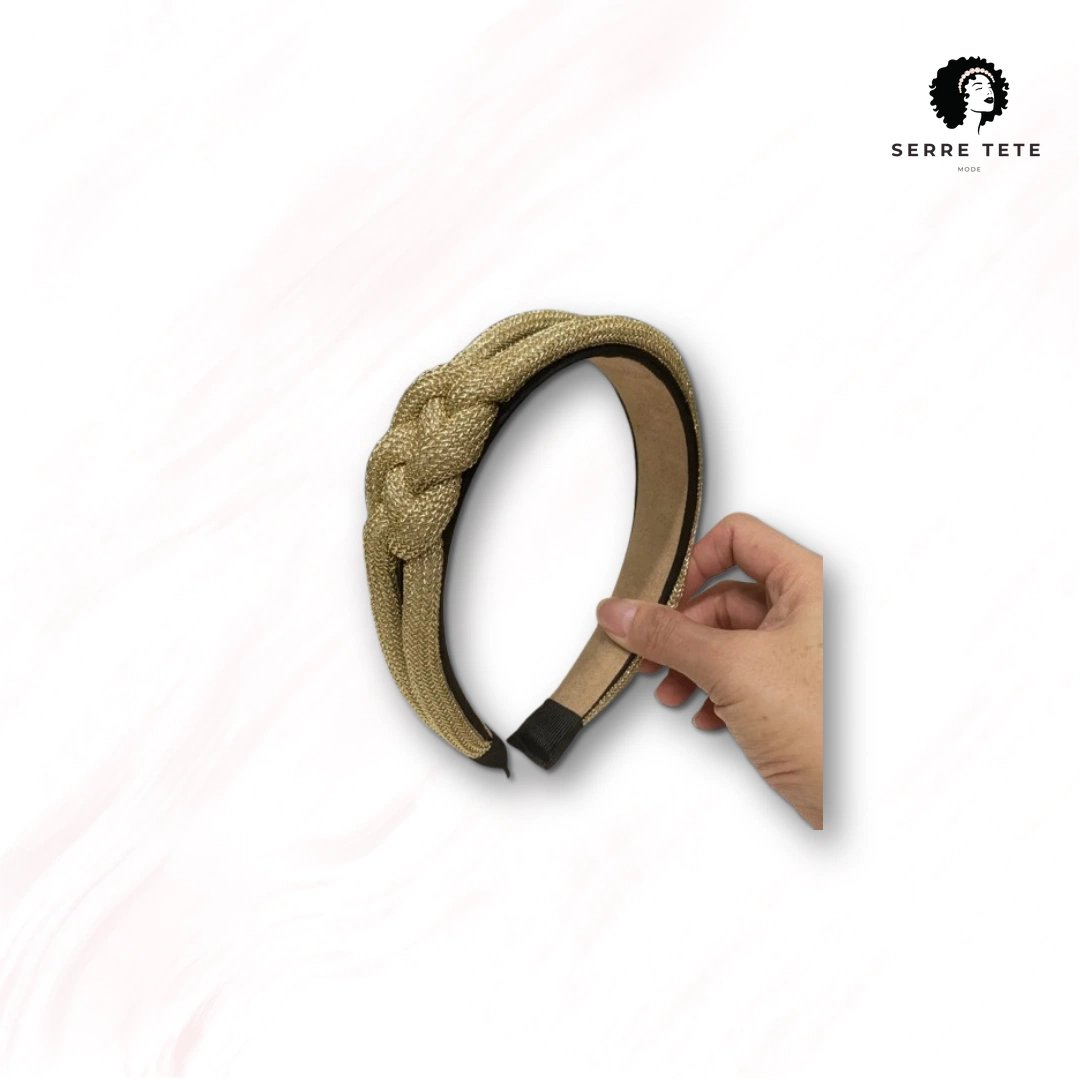 Serre Tête Tressé Strass – Image 7