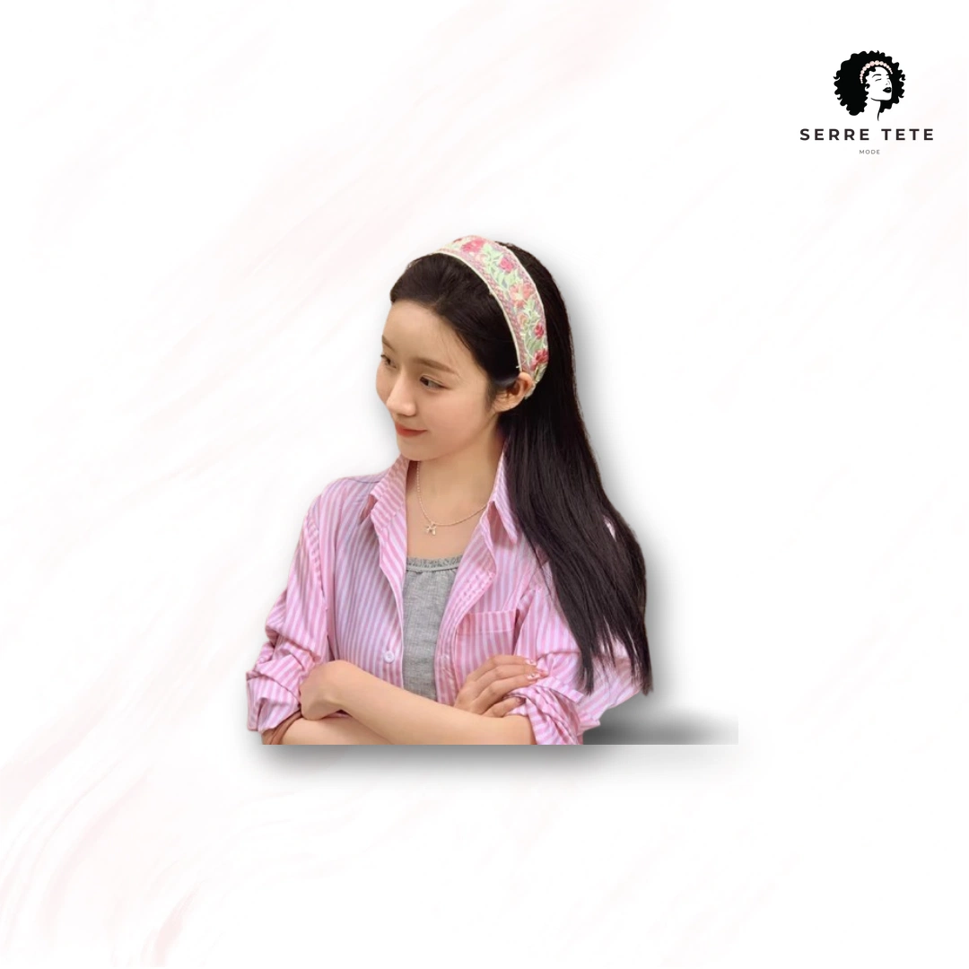 Serre Tête Bandeau Fleur – Image 7