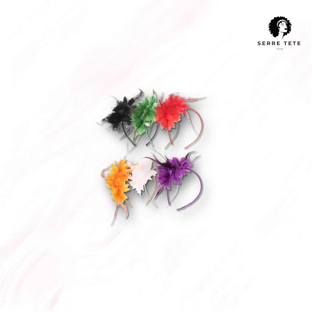 Serre Tête Mariage Plume – Image 5