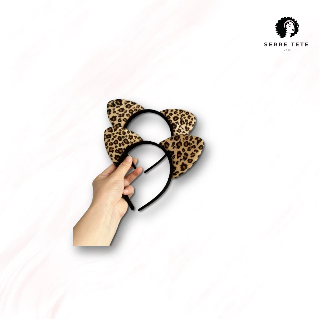 Serre Tête Oreille De Chat Style Leopard – Image 5