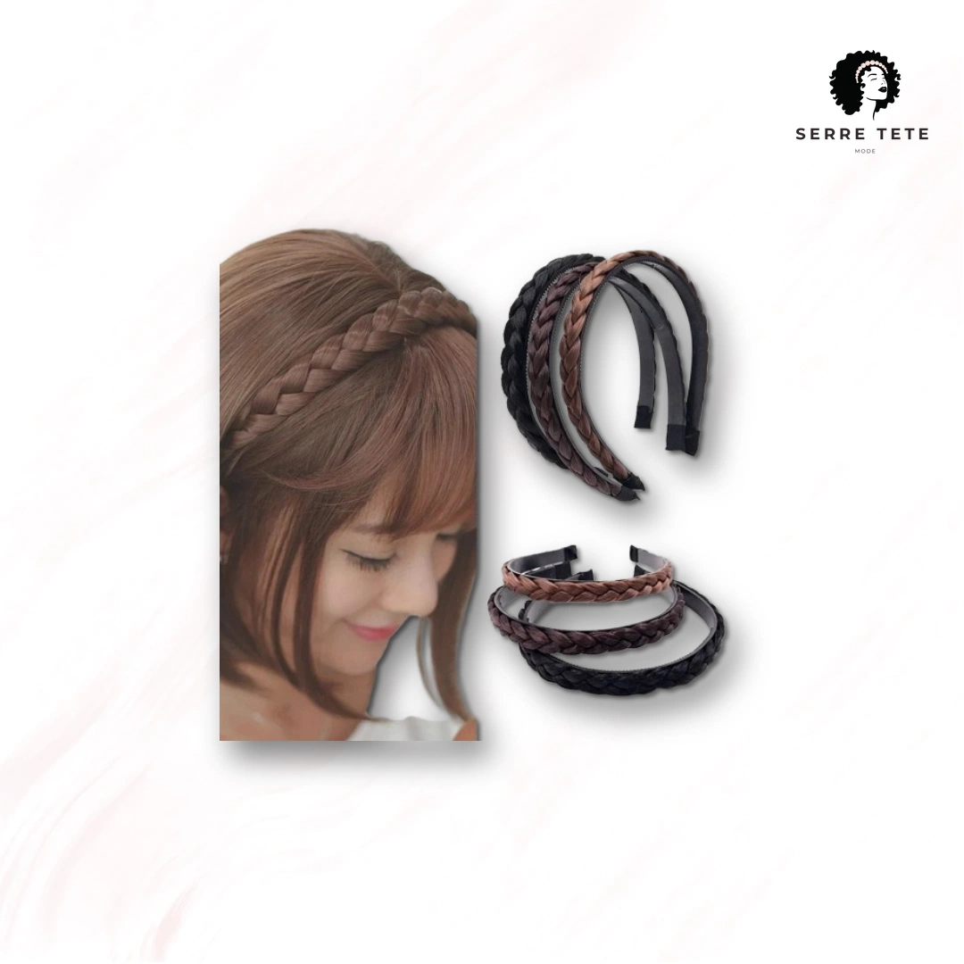 Serre Tête Tressé Femme – Image 4