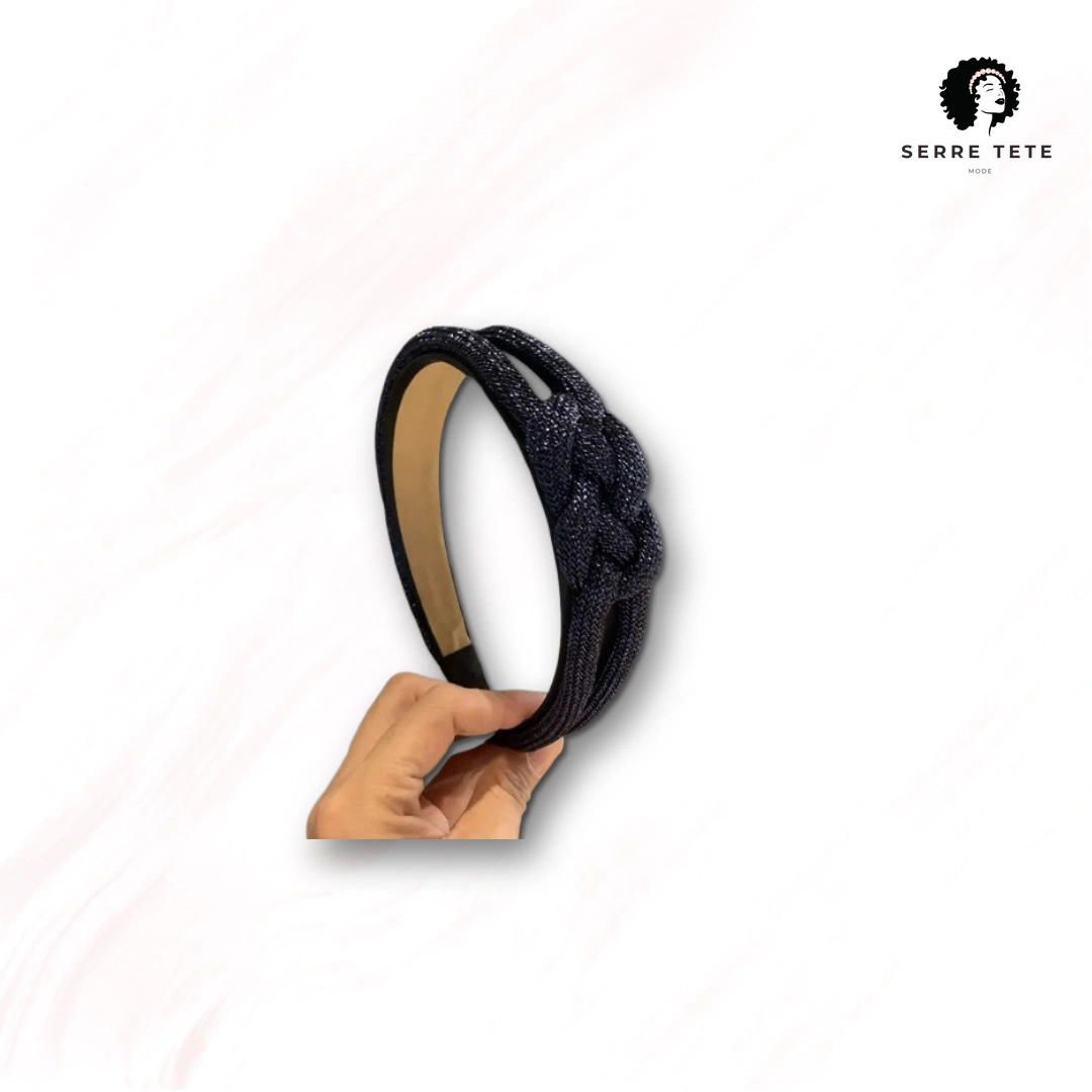 Serre Tête Tressé Strass – Image 5
