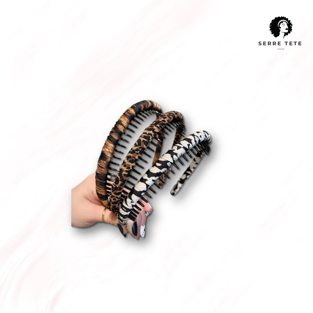 Serre Tête Léopard Peigne Femme – Image 2