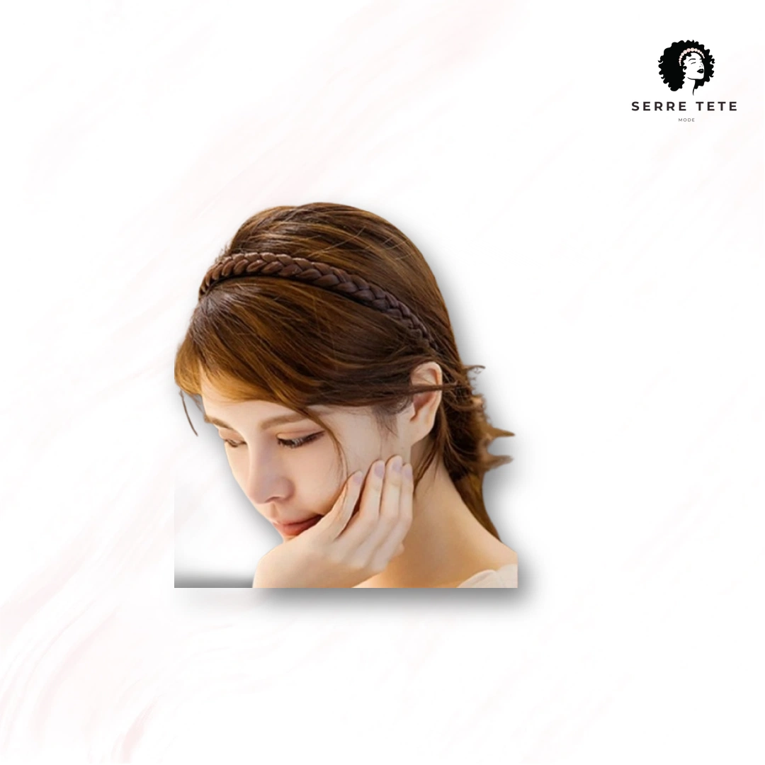 Serre Tête Tressé Femme – Image 3