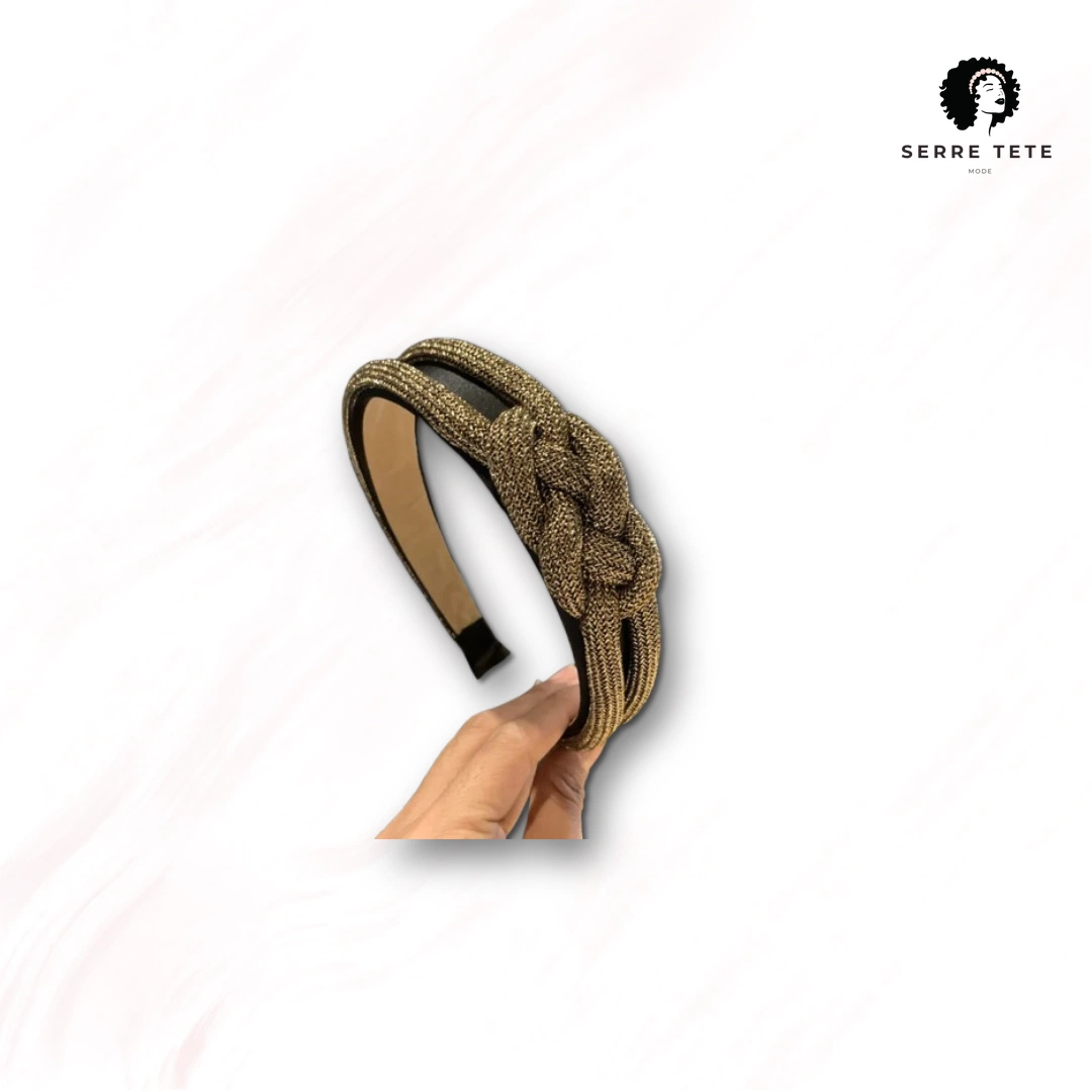 Serre Tête Tressé Strass – Image 2