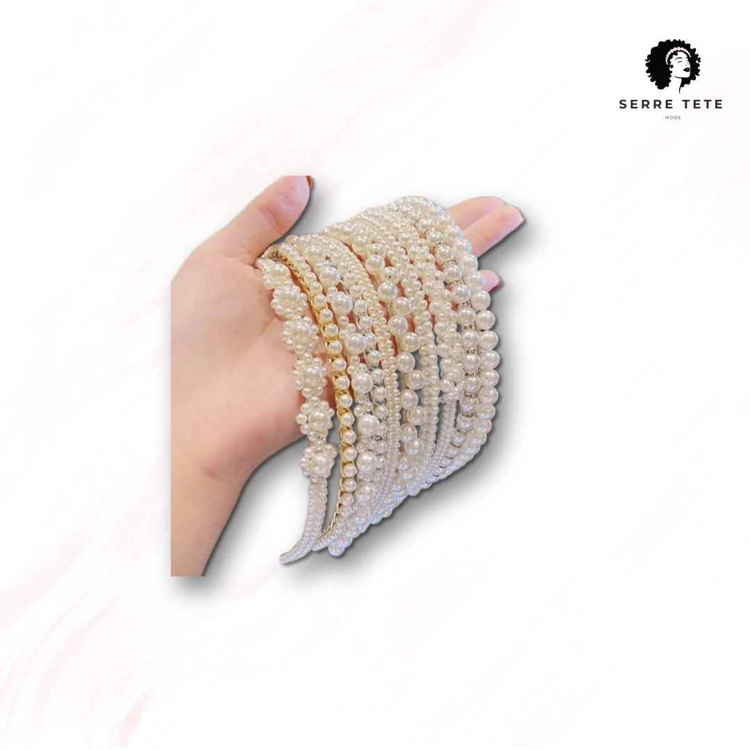 Serre Tête Perle Mariage – Image 9