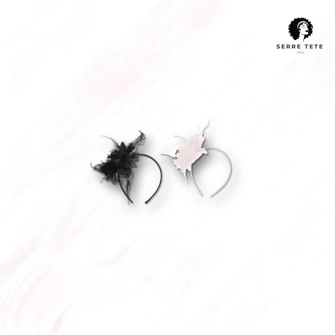 Serre Tête Mariage Plume – Image 19