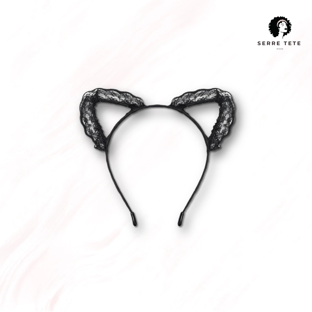 Serre Tête Oreille De Chat Dentelle – Image 6