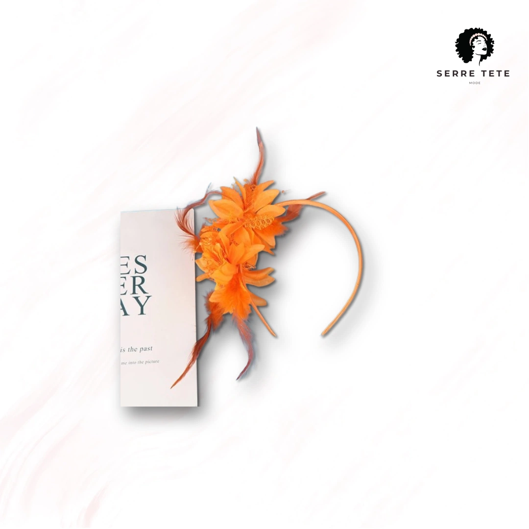Serre Tête Mariage Plume – Image 10