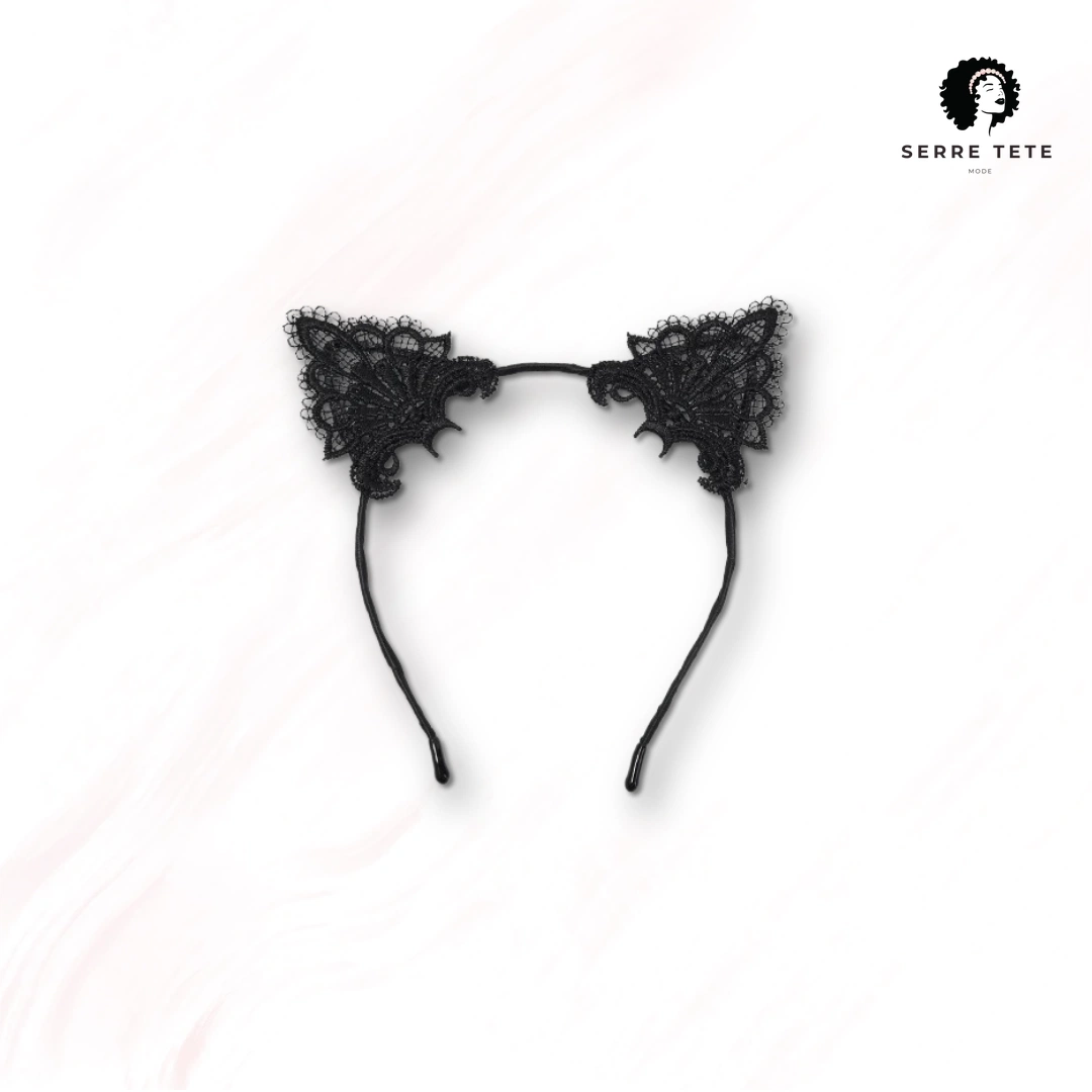 Serre Tête Oreille De Chat Dentelle – Image 7