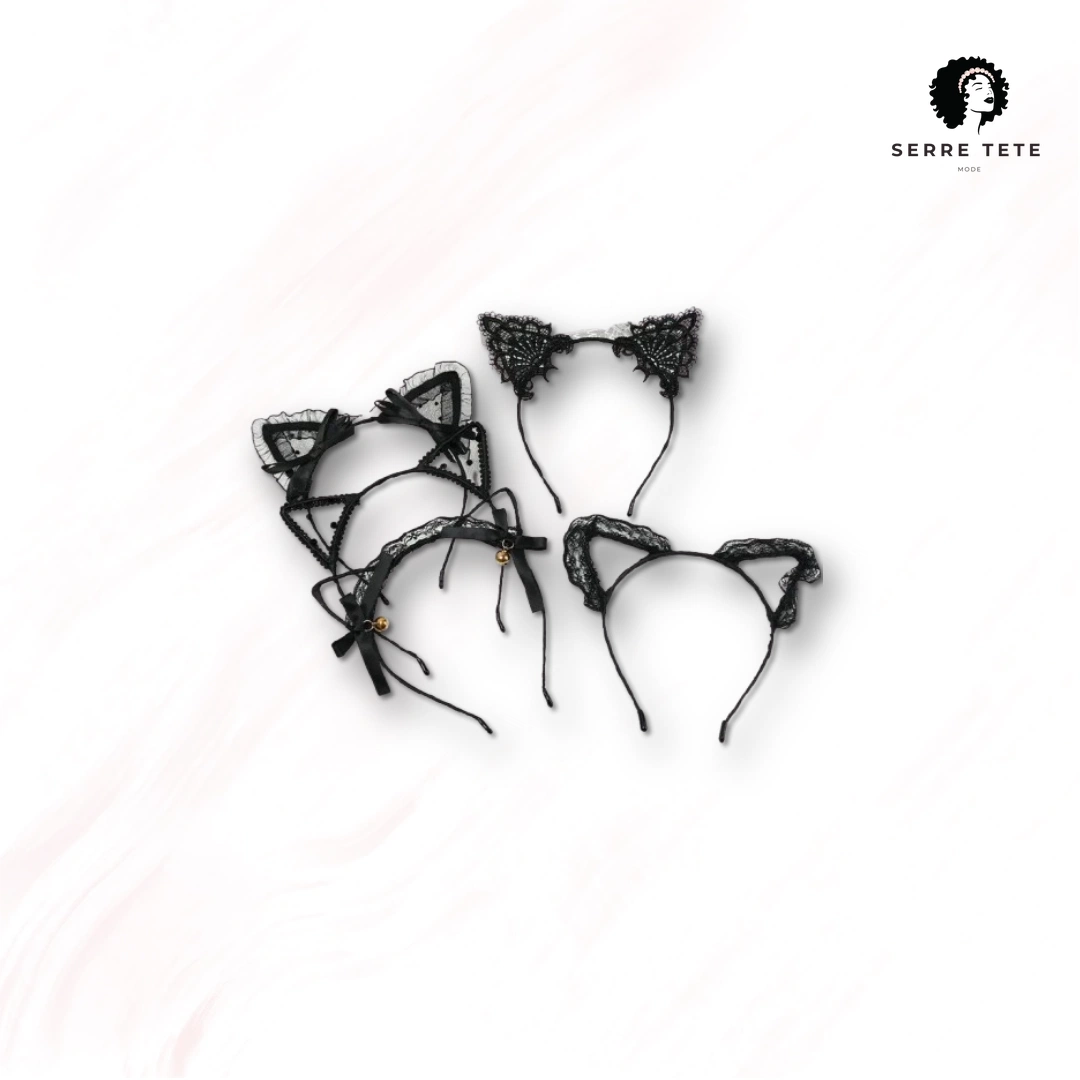 Serre Tête Oreille De Chat Dentelle – Image 16