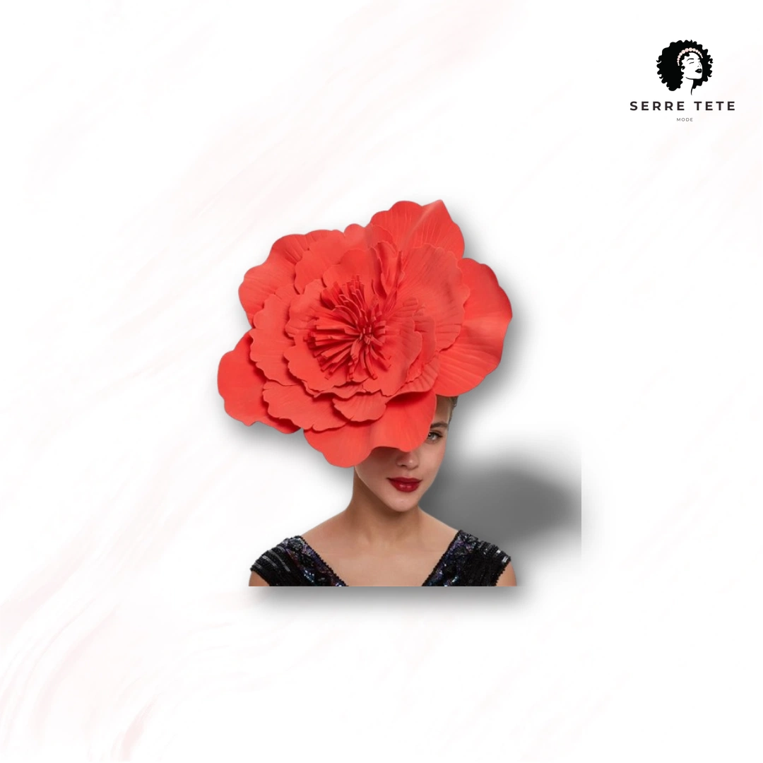 Serre Tête Chapeau Grosse Fleur – Image 7