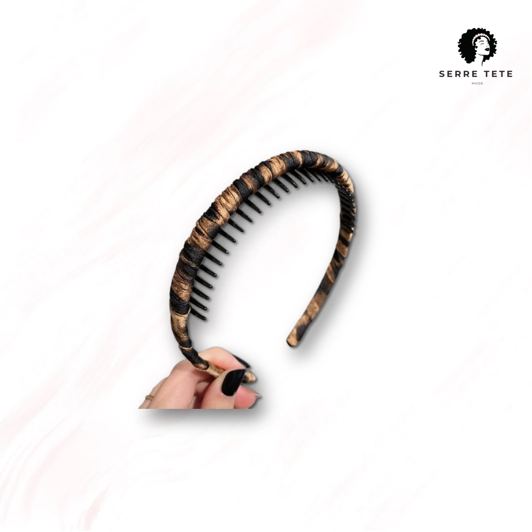 Serre Tête Léopard Peigne Femme – Image 4