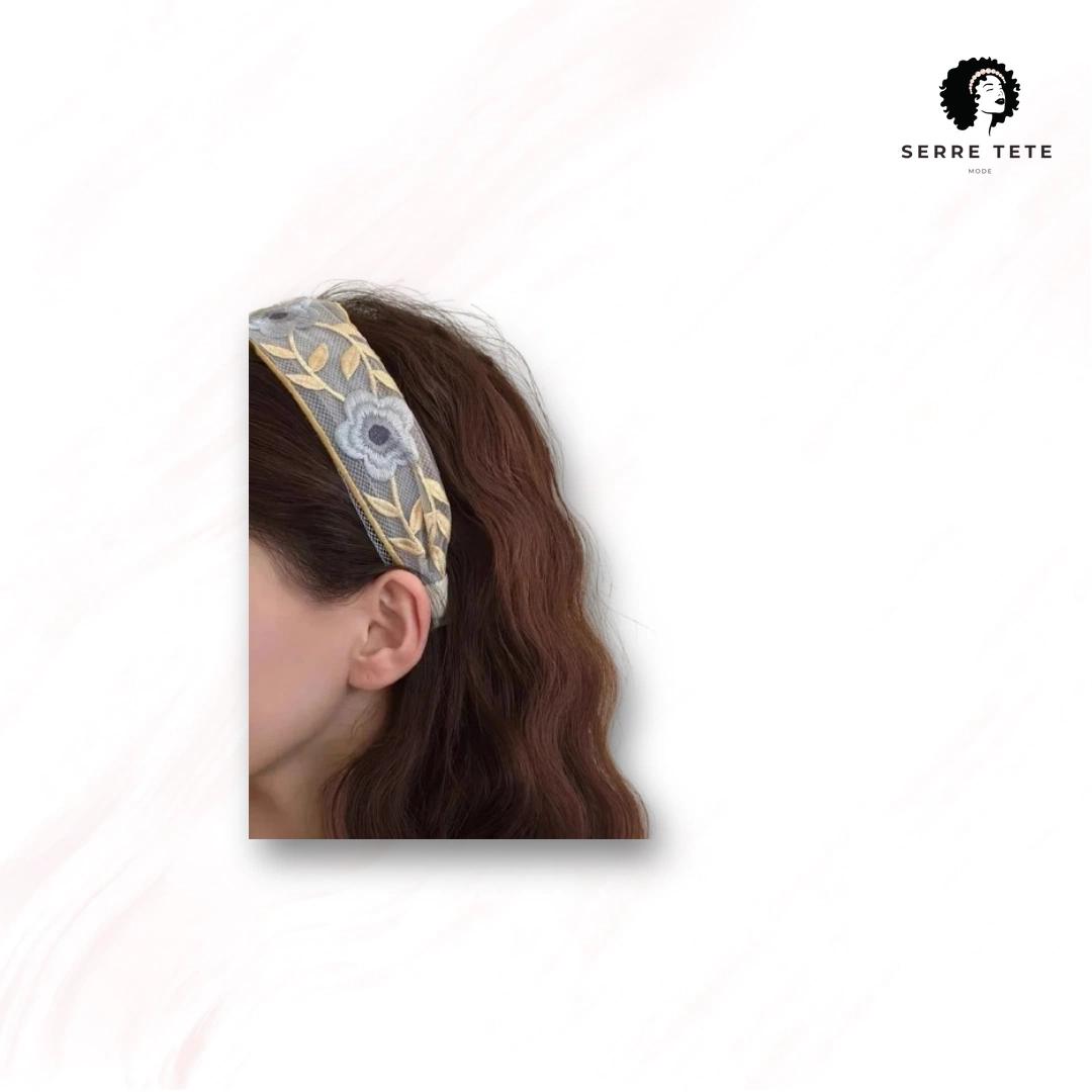 Serre Tête Bandeau Fleur – Image 6