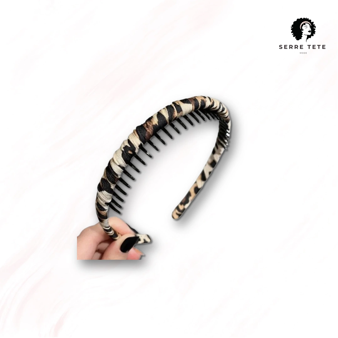 Serre Tête Léopard Peigne Femme – Image 5