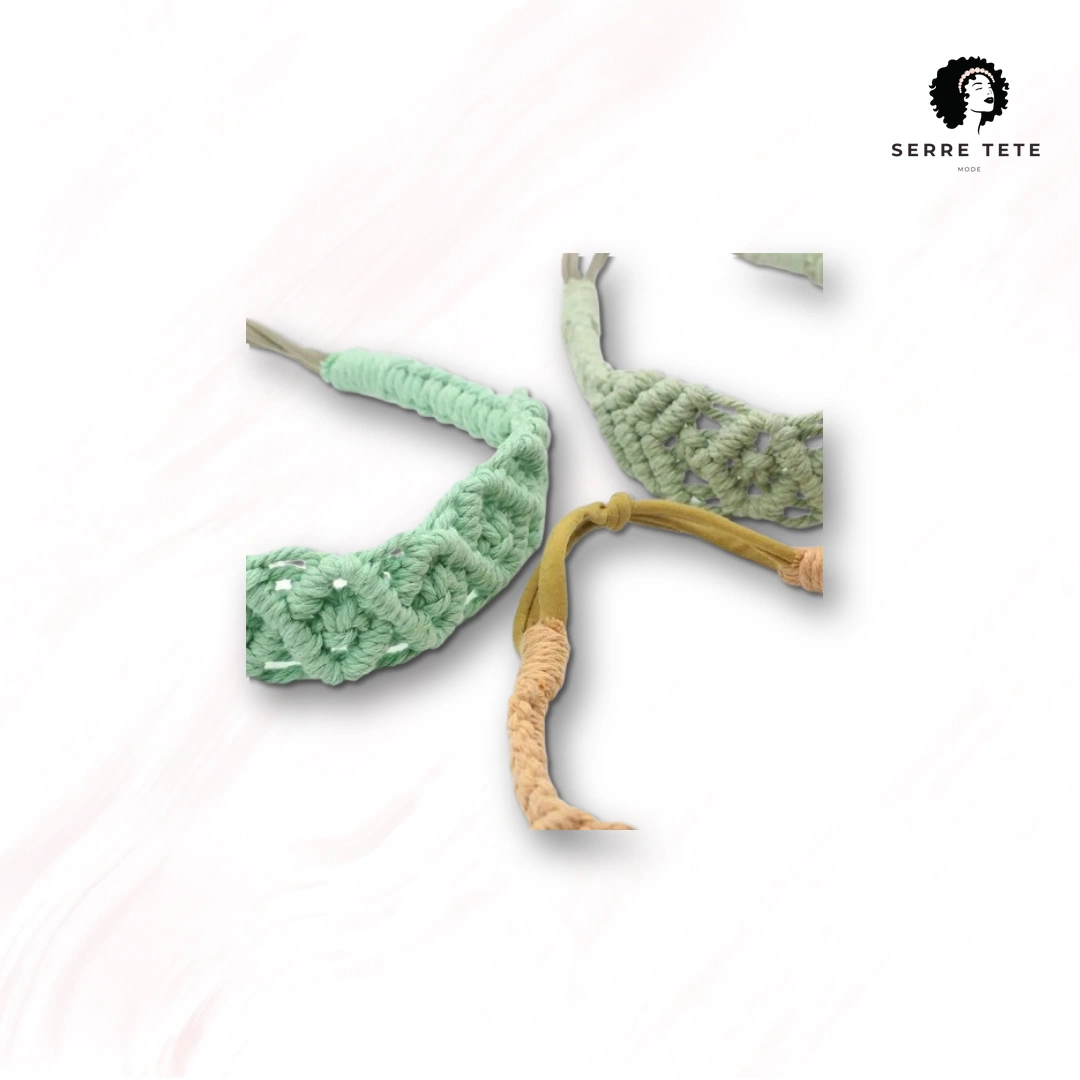 Serre Tête Tressé Bandeau Blanc – Image 15