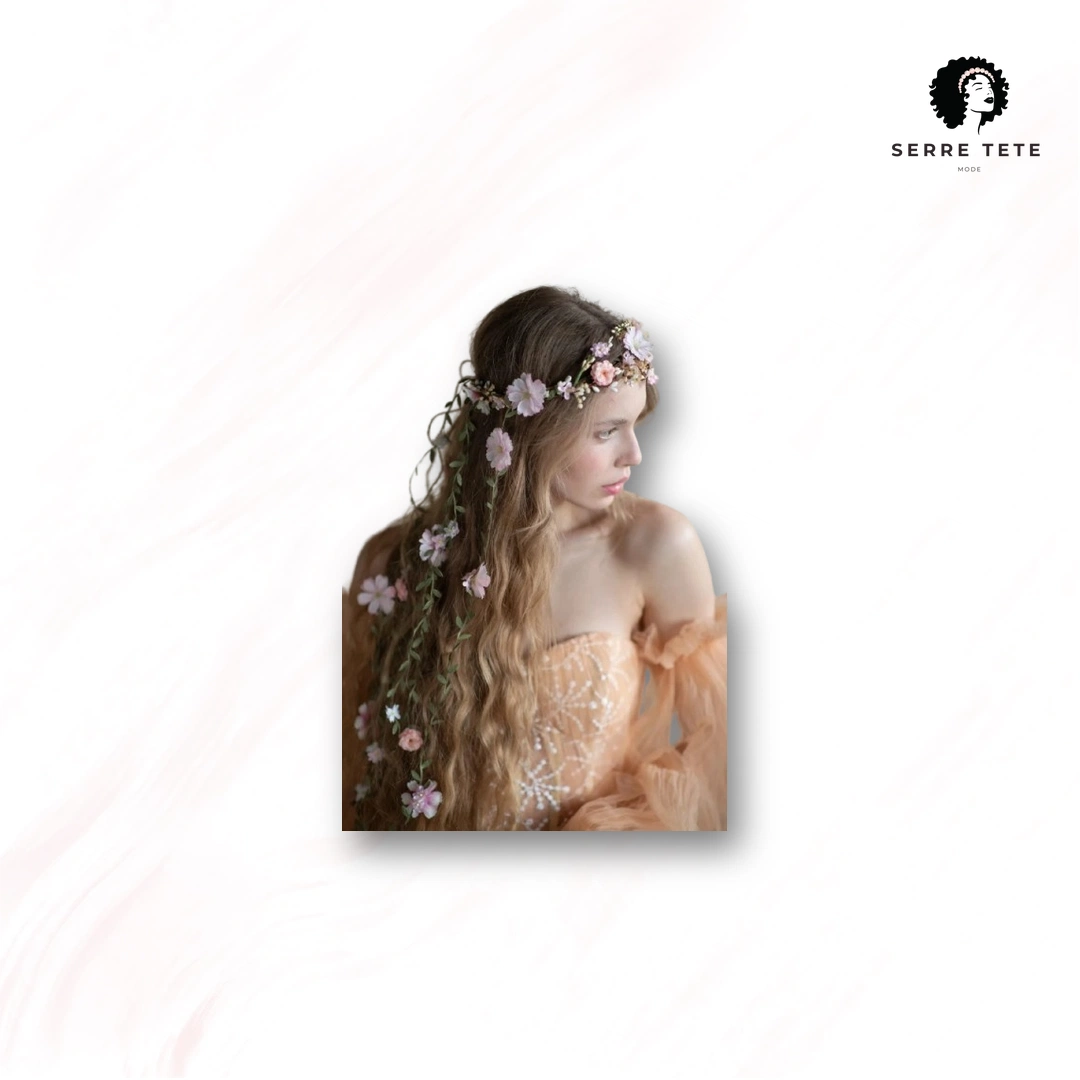 Serre Tête Fleurs Nature – Image 7